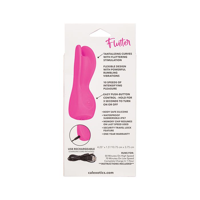 Cascade Flutter Rechargeable Vibrator - Pink