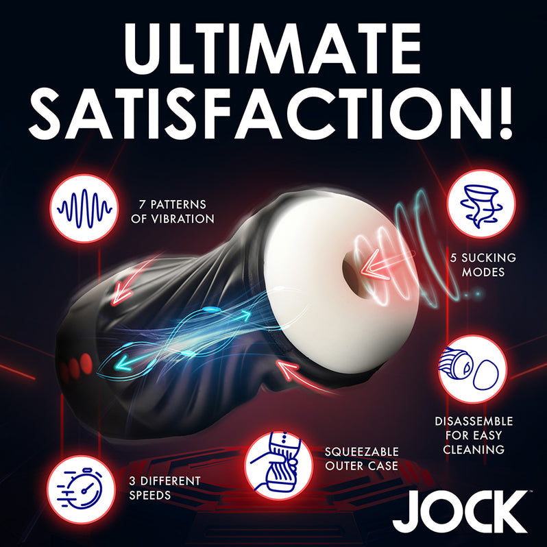 JOCK Rechargeable Sucking & Vibrating Masturbator