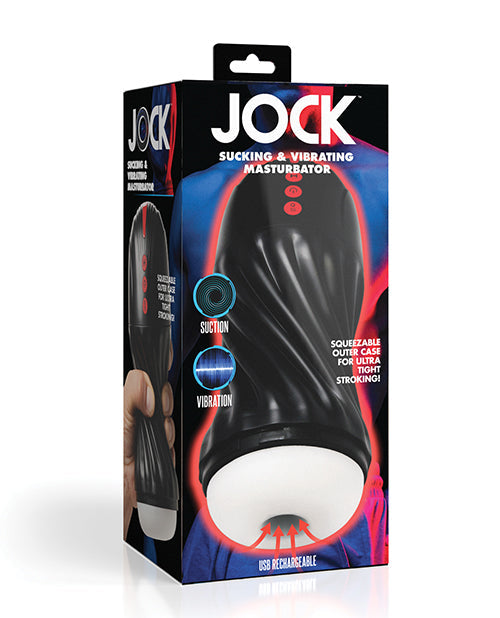 JOCK Rechargeable Sucking & Vibrating Masturbator