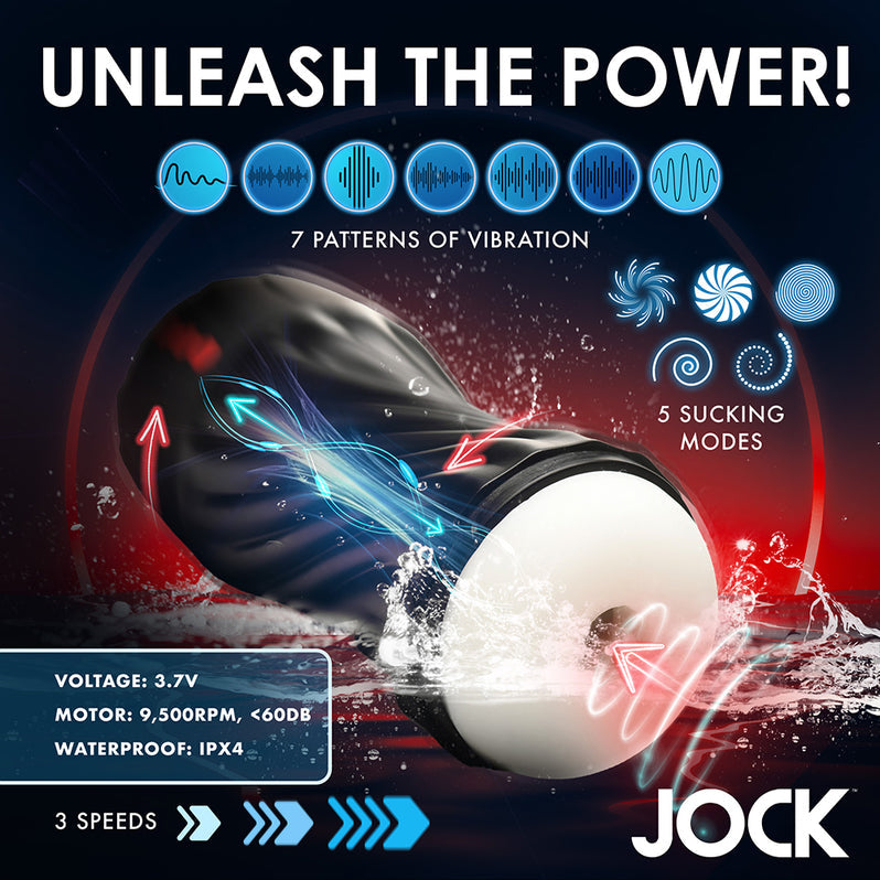 JOCK Rechargeable Sucking & Vibrating Masturbator