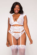 Plus Size Everlasting Love Lace Bra Set