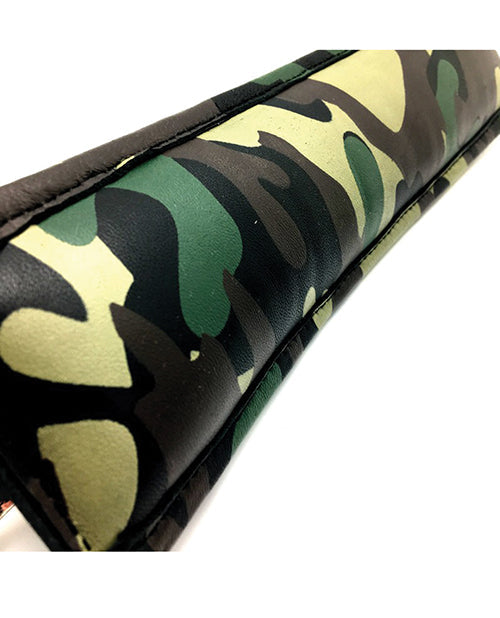Sensual Sin Padded Wrist Cuffs - Camo Piping