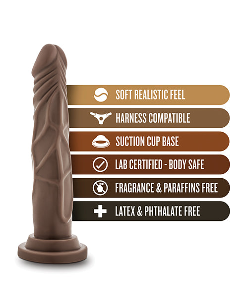 Dr. Skin 7.5" Basic Realistic Dildo Brown