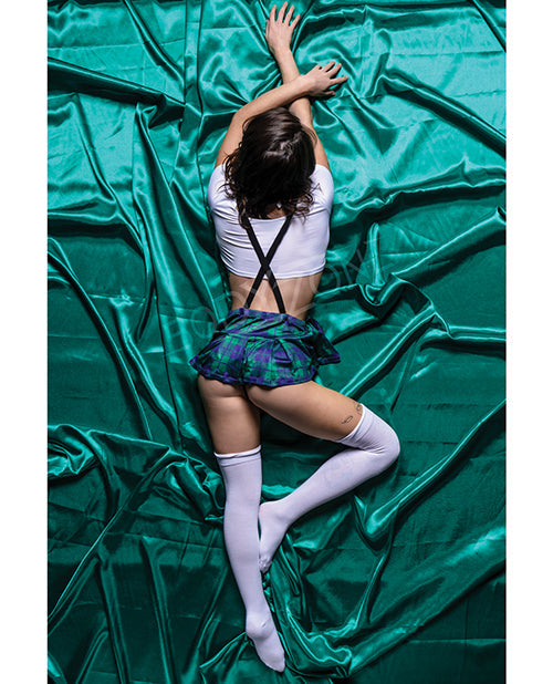 Role Play Sultry School Girl Costume Green M/L