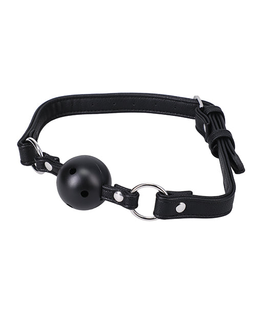 Doc Johnson Faux Leather Ball Gag In A Bag