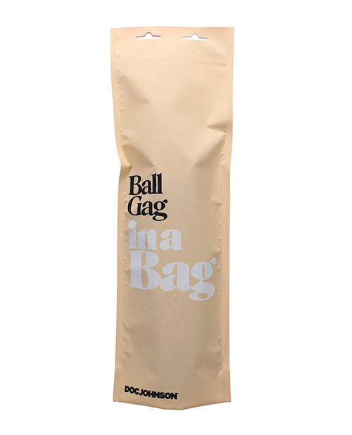 Doc Johnson Faux Leather Ball Gag In A Bag
