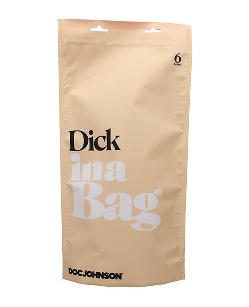 Doc Johnson Dick In A Bag 6" Clear Dildo