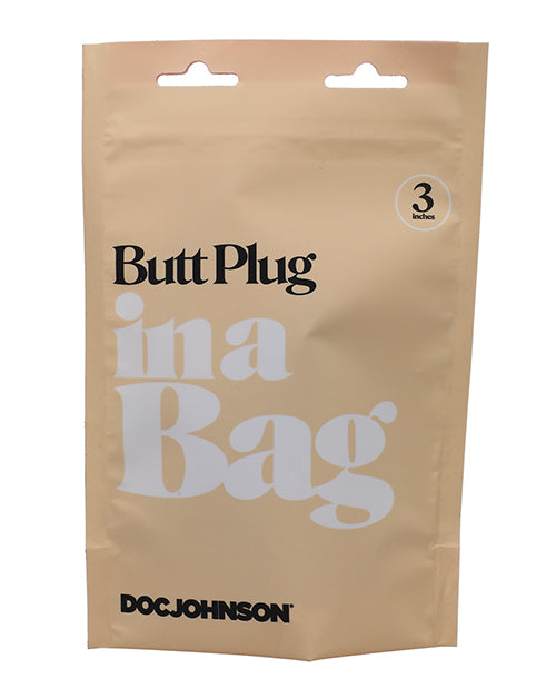 Doc Johnson Butt Plug In A Bag 3"