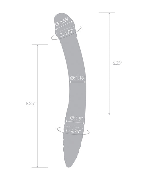 Glas 11" Double-Sided Glass Dildo G-Spot & P-Spot Stimulation