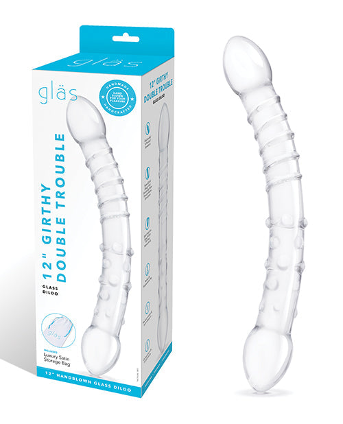 Glas 12" Double Trouble Glass Dildo