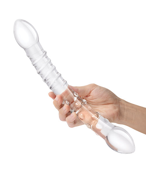 Glas 12" Double Trouble Glass Dildo