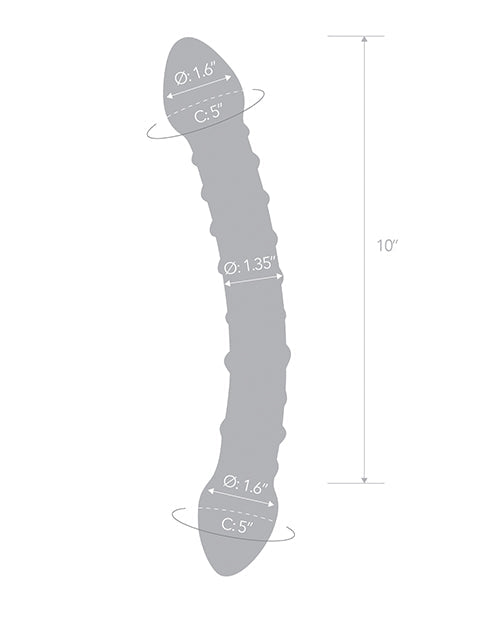 Glas 12" Double Trouble Glass Dildo