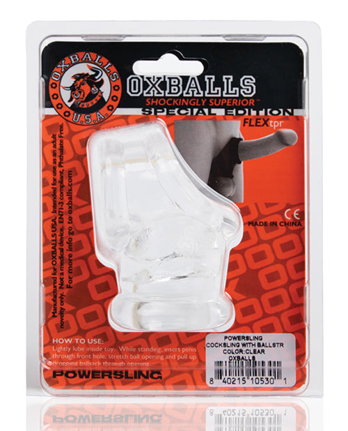 Oxballs Cocksling & Ball Stretcher - Clear