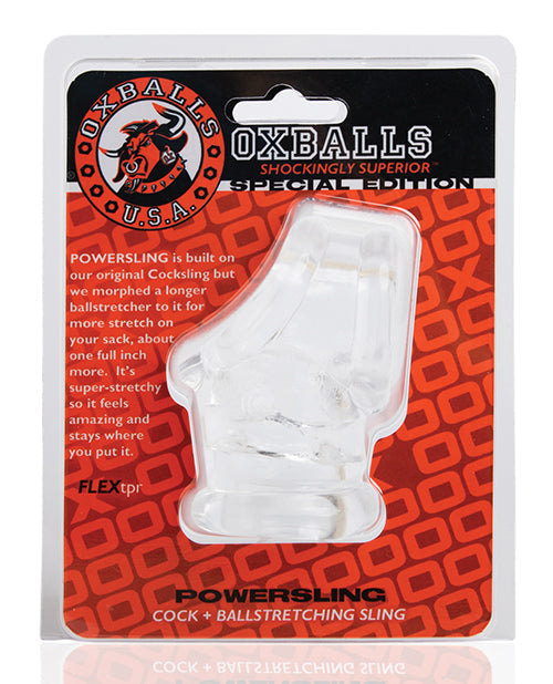 Oxballs Cocksling & Ball Stretcher - Clear