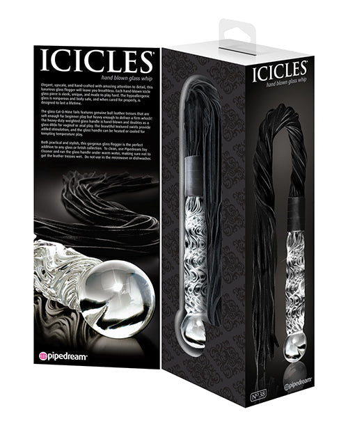 Icicles No. 38 Glass Handled Whip - Clear