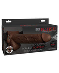 Fetish Fantasy Series 9" Hollow Squirting Strap On - Brown