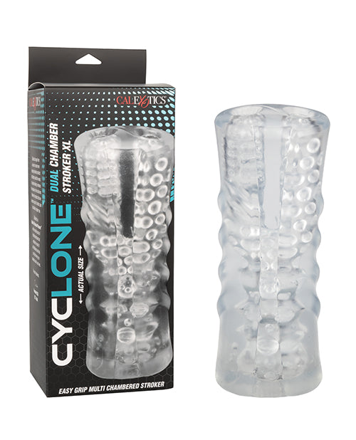 Cyclone Dual Chamber Male Stroker XL - Clear