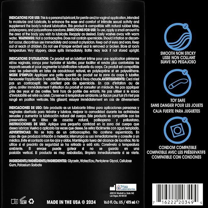 Wet Original Water Based Lubricant 16oz