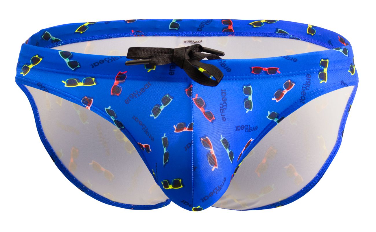 ErgoWear EW1767 X4D SW Swim Briefs Color Blue-Sunglasses