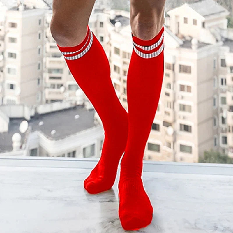 CLEVER-MENMODE Tube Socks Dress Socks Gifts Men Erotic Formal Wear Men Sexy Sports Mesh Stocking Business Long Socks Stockings