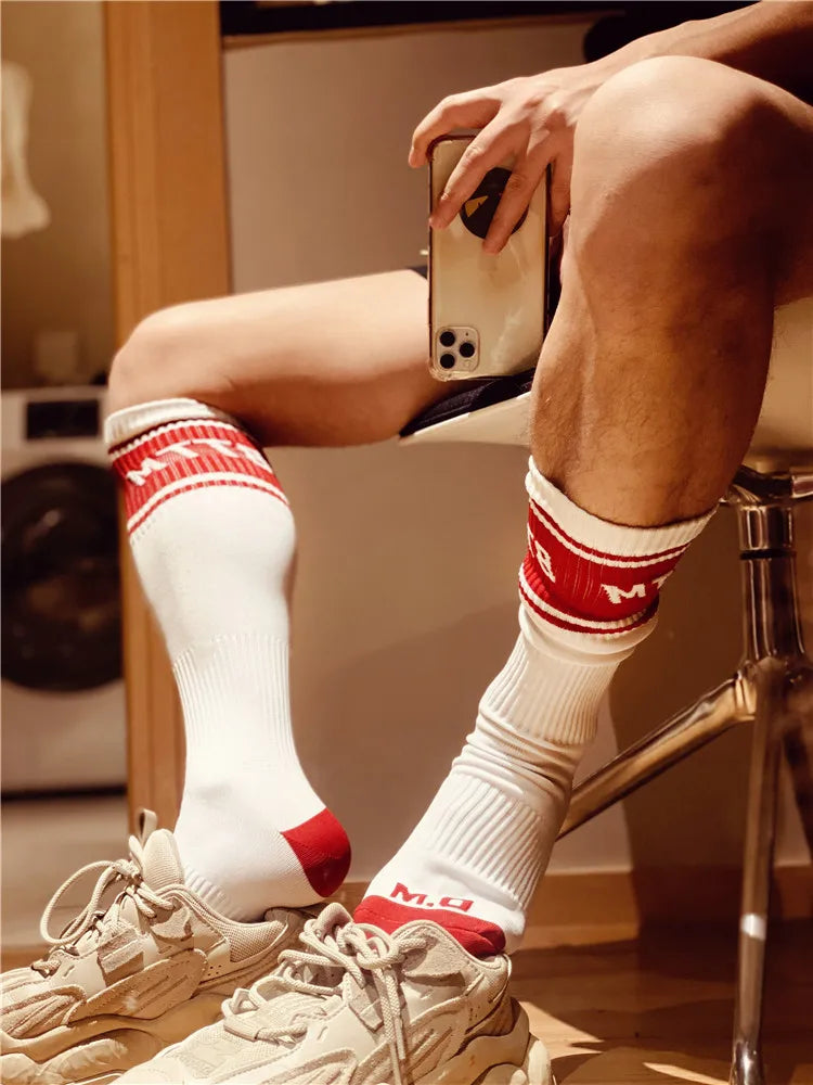 Men's Nylon Sports Socks Long Tube Football Comfortable Socks