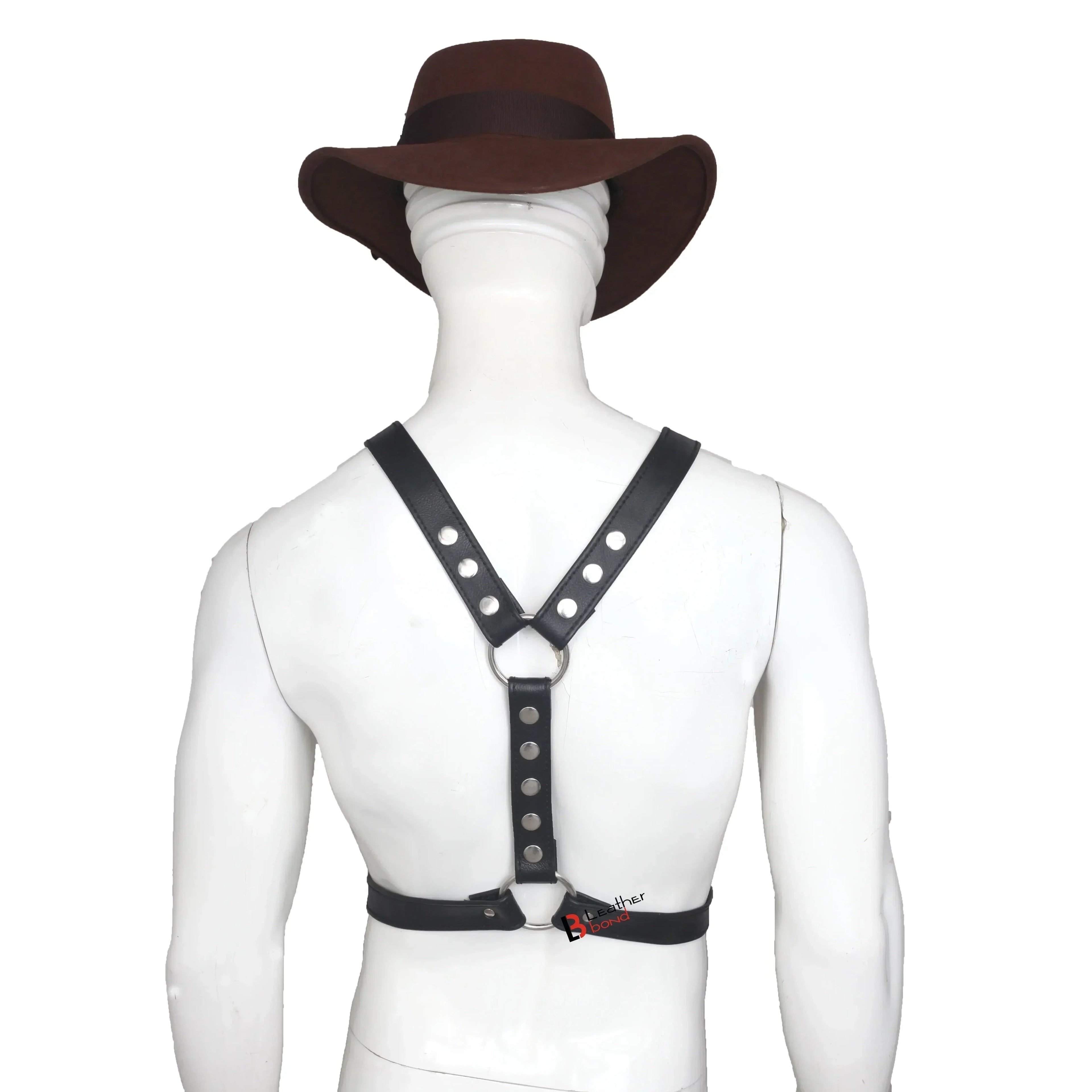 Double Folded Real Cowhide Leather Harness for Men Y-Shape Chest & Shoulder Harness | Fetish Wear