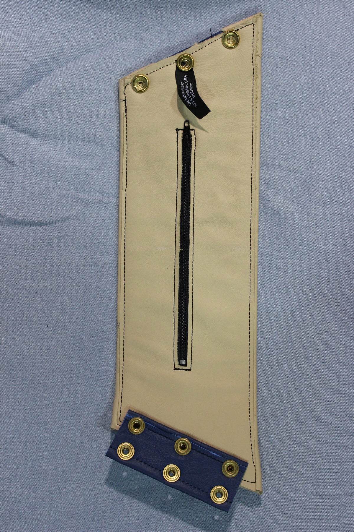White and Blue Bracers
