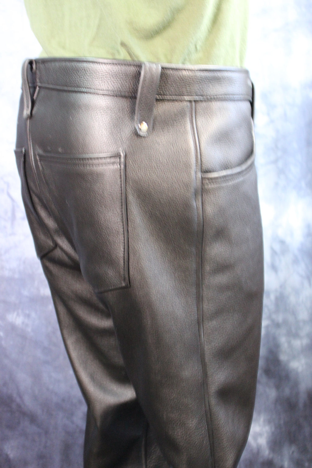 Front Access Leather Pants