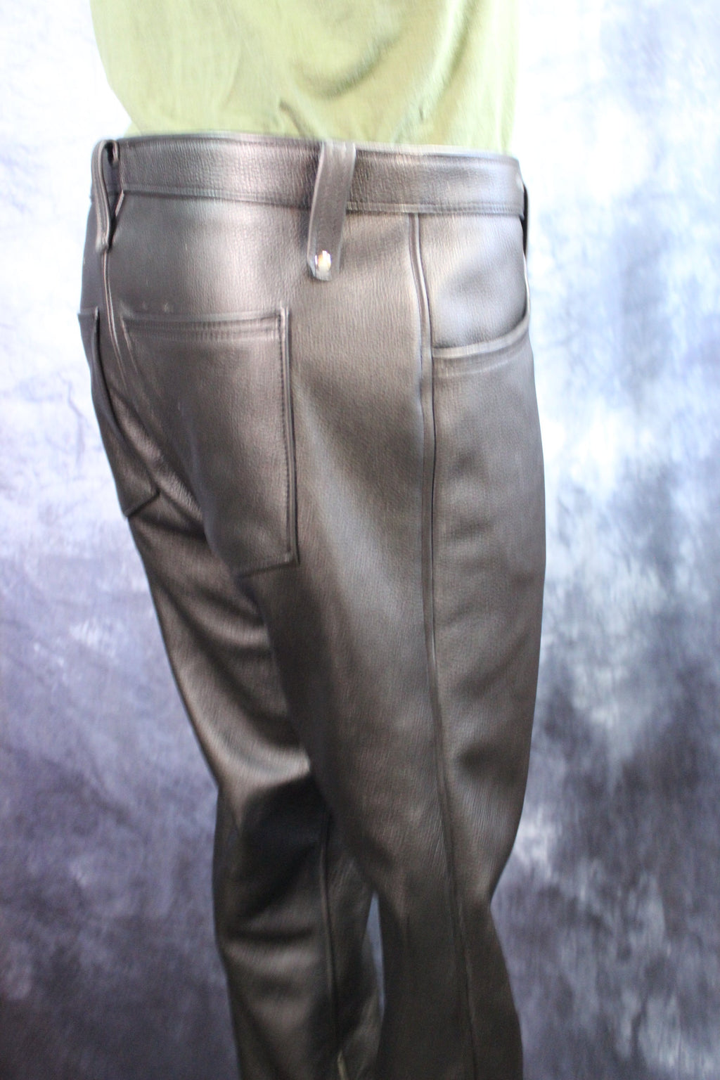 Front Access Leather Pants