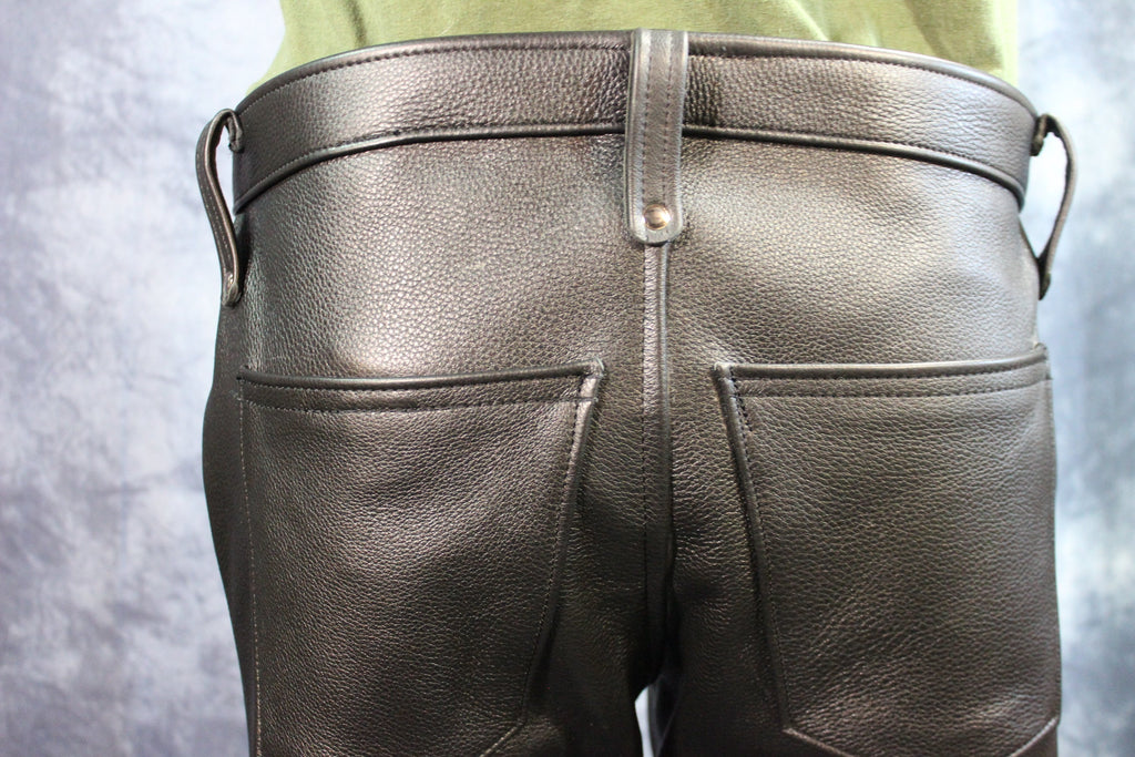 Front Access Leather Pants