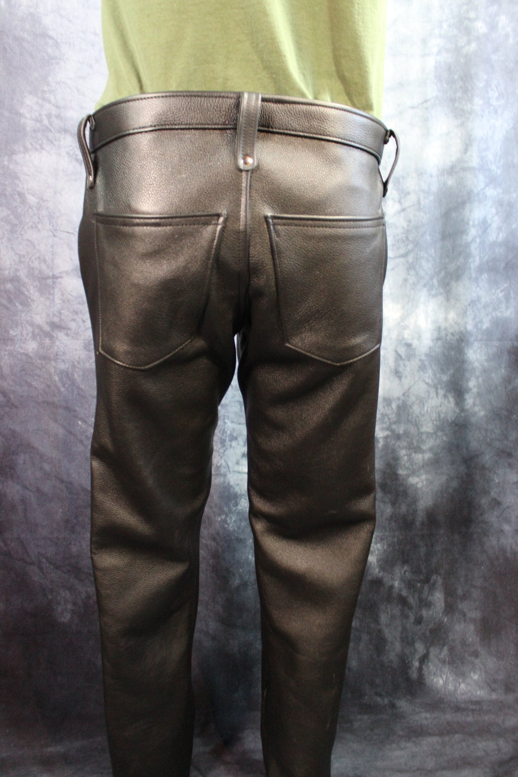 Front Access Leather Pants