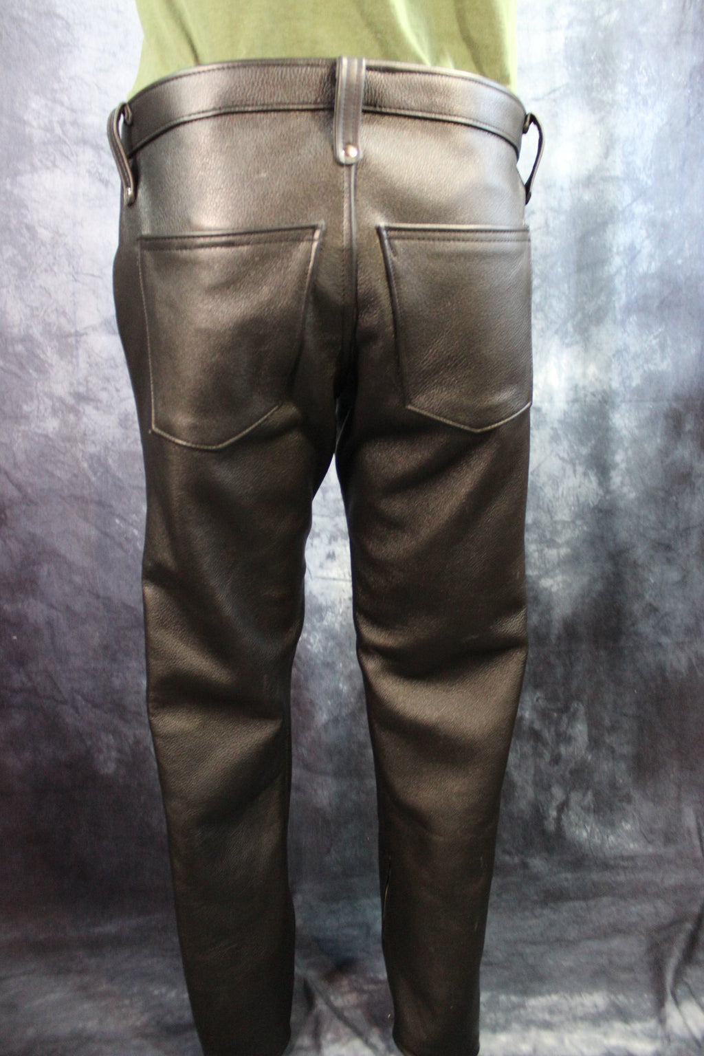 Front Access Leather Pants