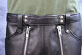 Front Access Leather Pants