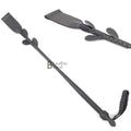 Real Cowhide Leather Braided Riding Crop Whip Fiber Core Inside | Handcrafted BDSM Impact Flogger