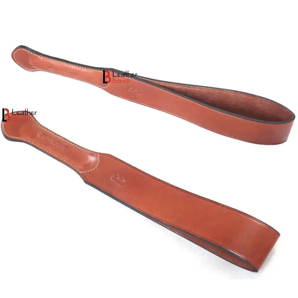 Real Cowhide Saddle Leather Spanking BDSM Paddle Slapper Thick, Medium Weight Hand Made 2 layer
