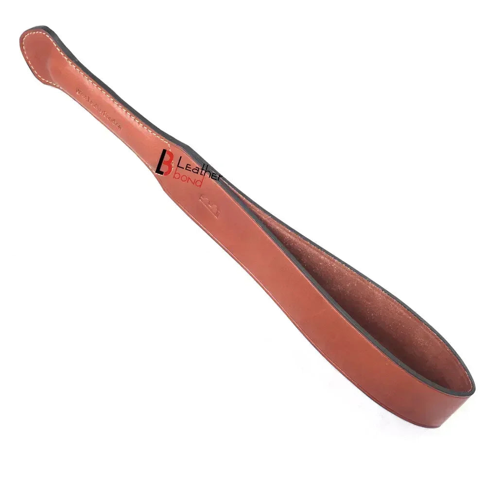 Real Cowhide Saddle Leather Spanking BDSM Paddle Slapper Thick, Medium Weight Hand Made 2 layer