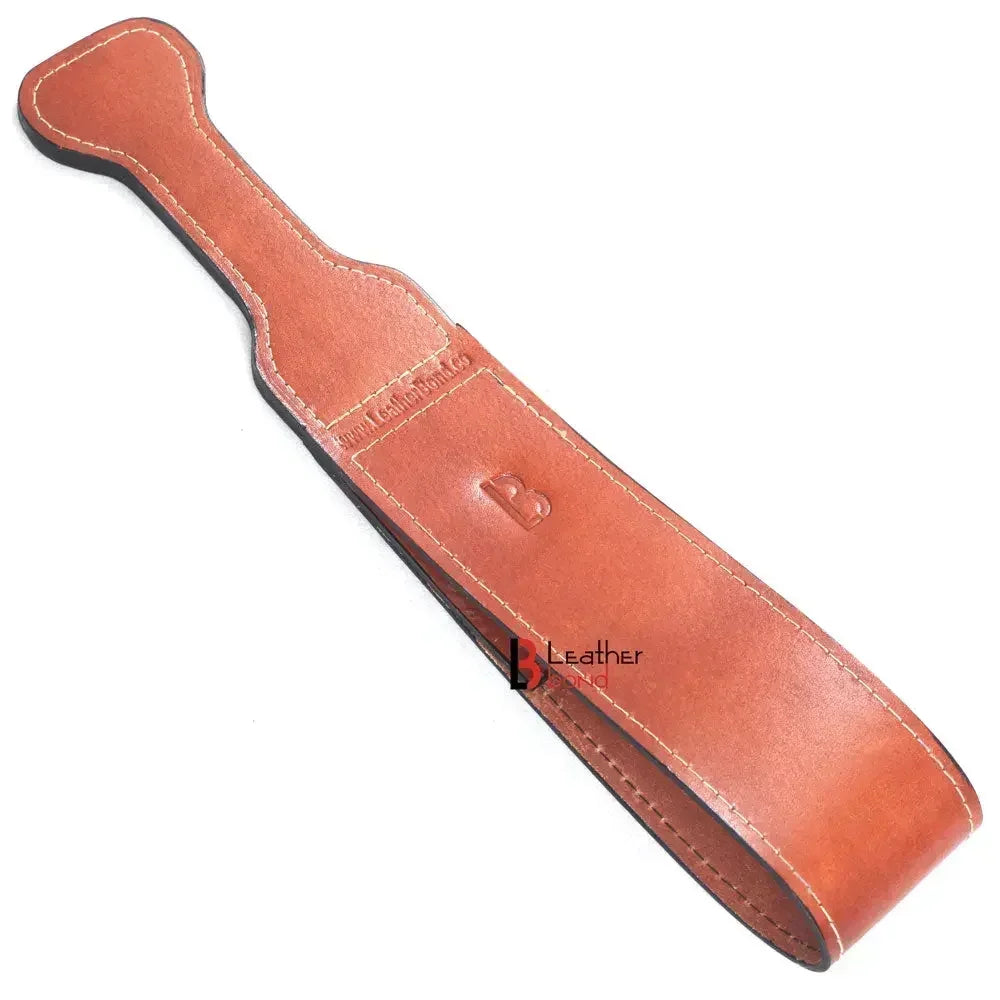Saddle Leather Spanking BDSM Paddle Slapper Thick, Weighty & Sturdy Hand Made 2 layer