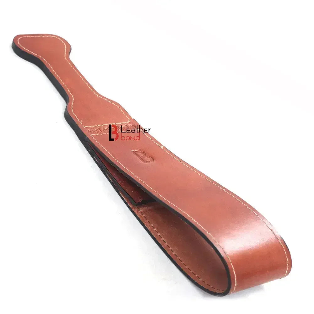 Saddle Leather Spanking BDSM Paddle Slapper Thick, Weighty & Sturdy Hand Made 2 layer