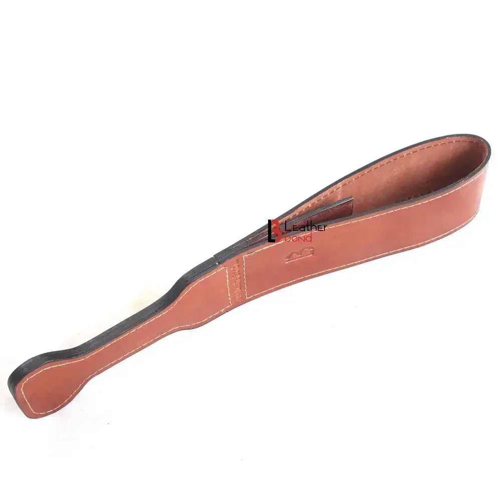 Saddle Leather Spanking BDSM Paddle Slapper Thick, Weighty & Sturdy Hand Made 2 layer