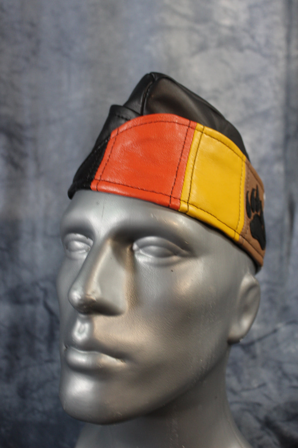 Bear Pride Leather Garrison Cap