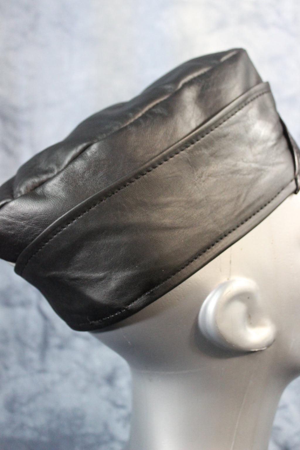 Bear Pride Leather Garrison Cap