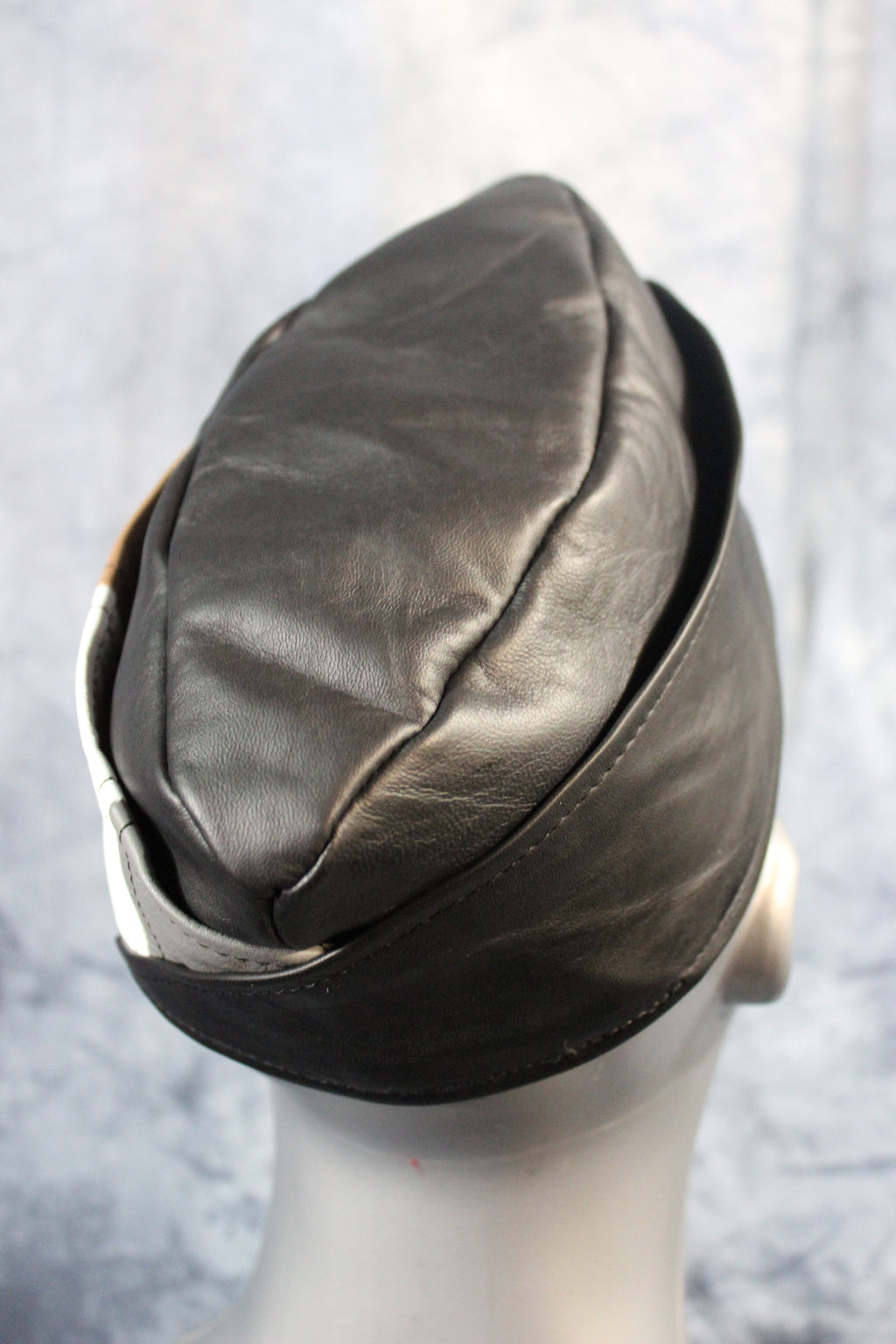 Bear Pride Leather Garrison Cap