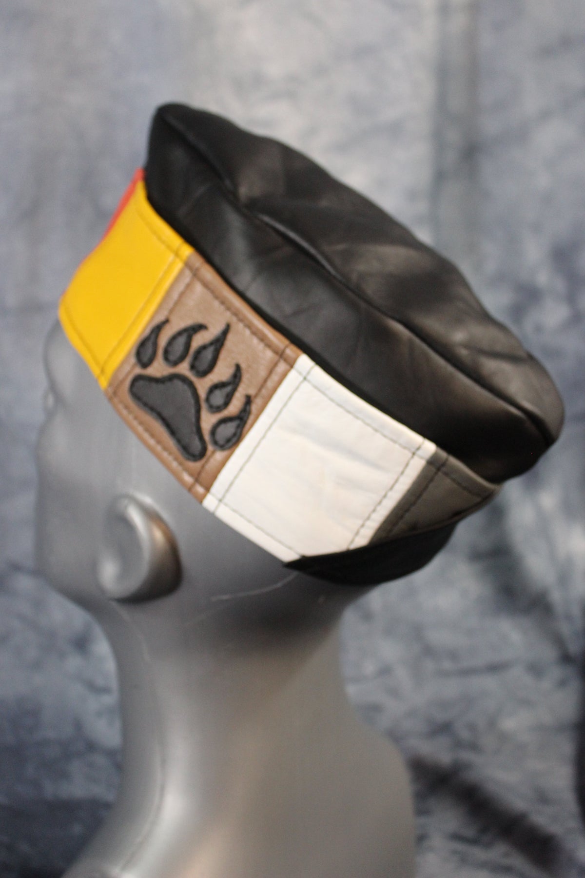 Bear Pride Leather Garrison Cap