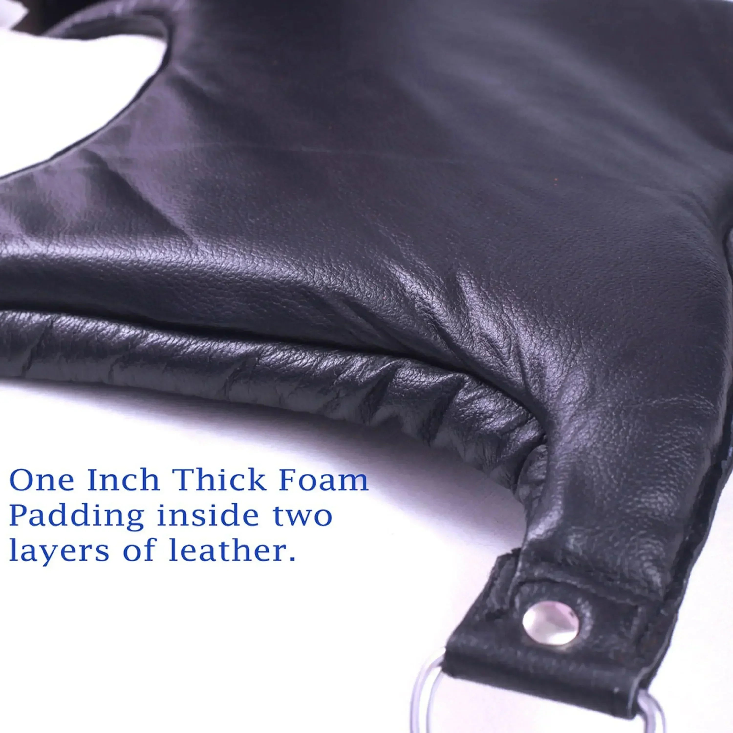 Cowhide Leather Sex Posture Sling Wrist, Ankle & Thigh Cuffs with Connectors | Bondage Restraints Set