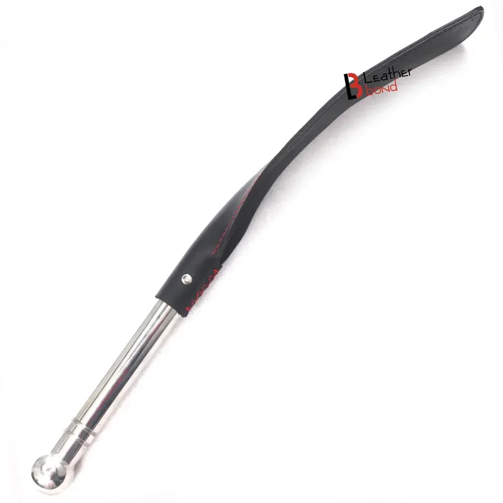 Real Cow Hide Belting Leather Paddle Slapper Lightweight and flexible with Steel Handle