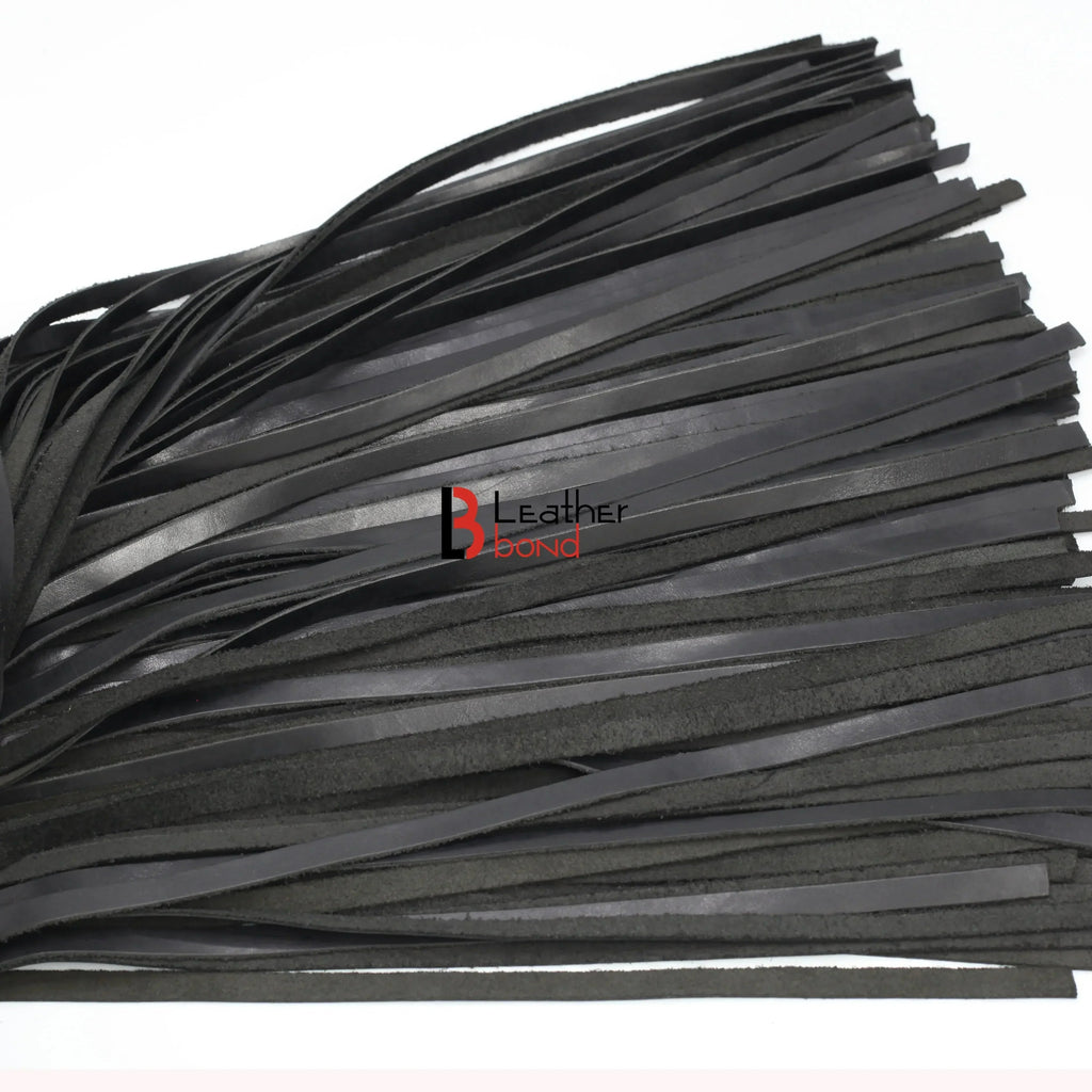Real Cowhide Leather Flogger 100 Falls Heavy Duty Thuddy Whip | Handcrafted BDSM Impact Flogger