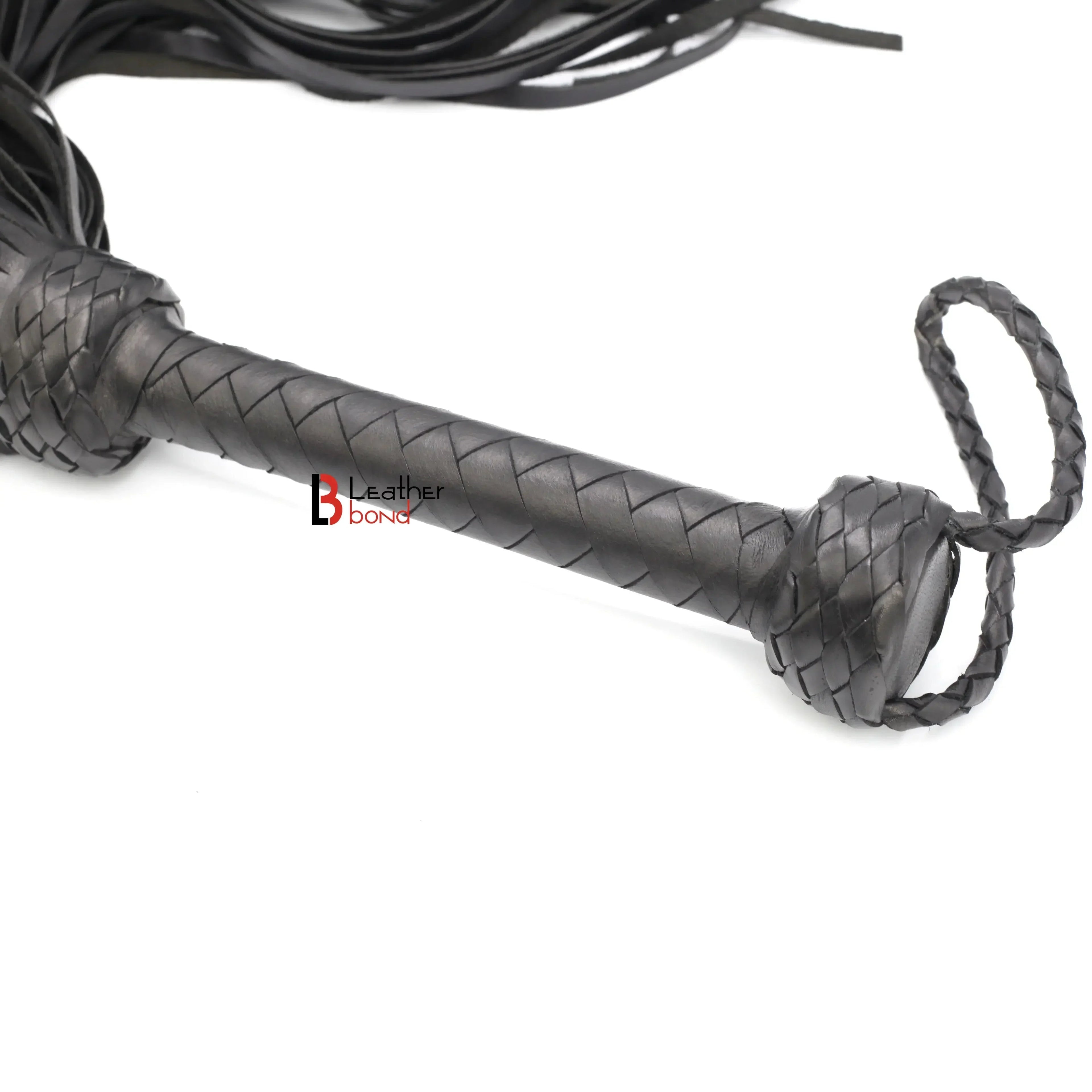 Real Cowhide Leather Flogger 100 Falls Heavy Duty Thuddy Whip | Handcrafted BDSM Impact Flogger