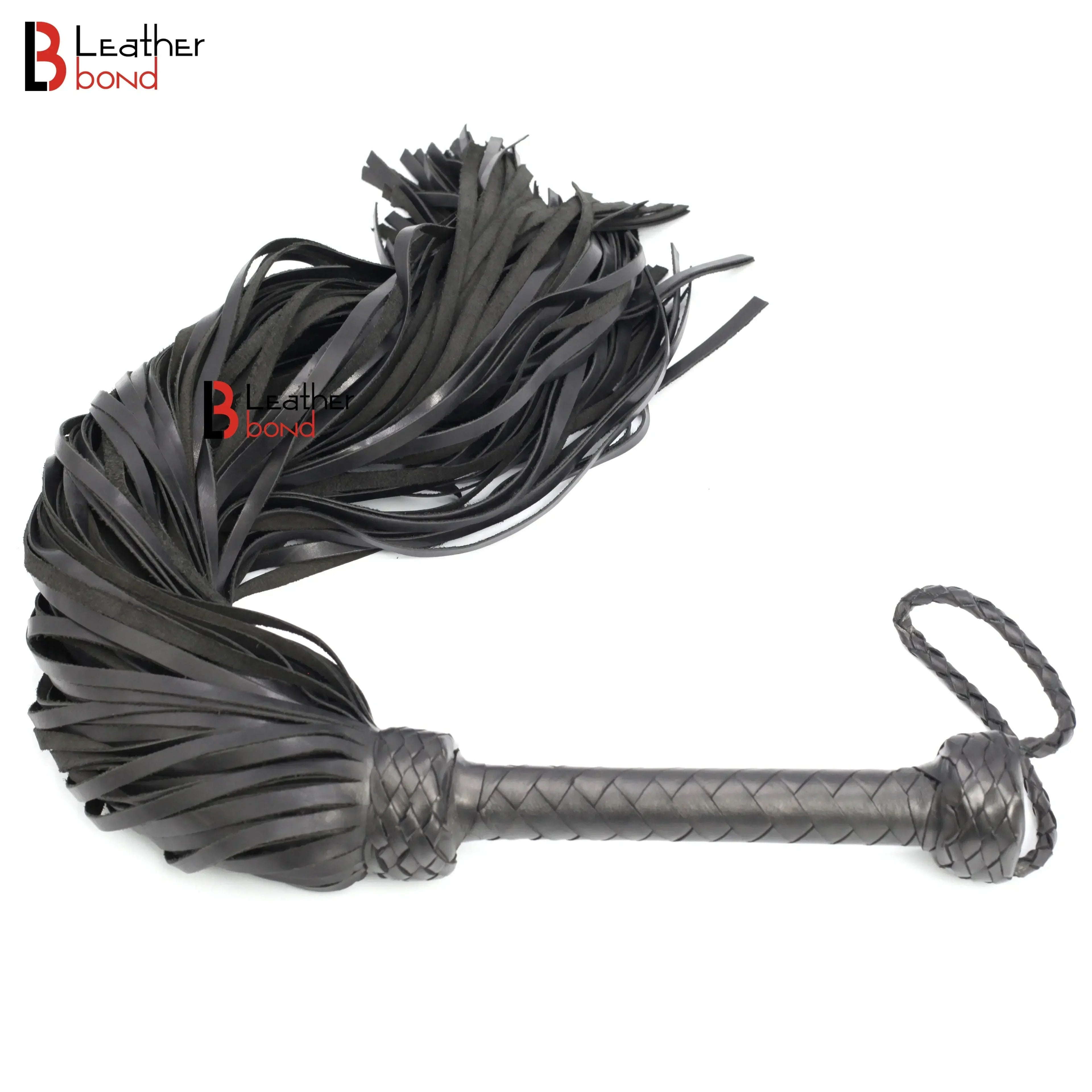 Real Cowhide Leather Flogger 100 Falls Heavy Duty Thuddy Whip | Handcrafted BDSM Impact Flogger