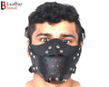 Genuine Cowhide Leather Steampunk Sensory Deprivation Hood Halloween Mask & Reenactment Costume Gear