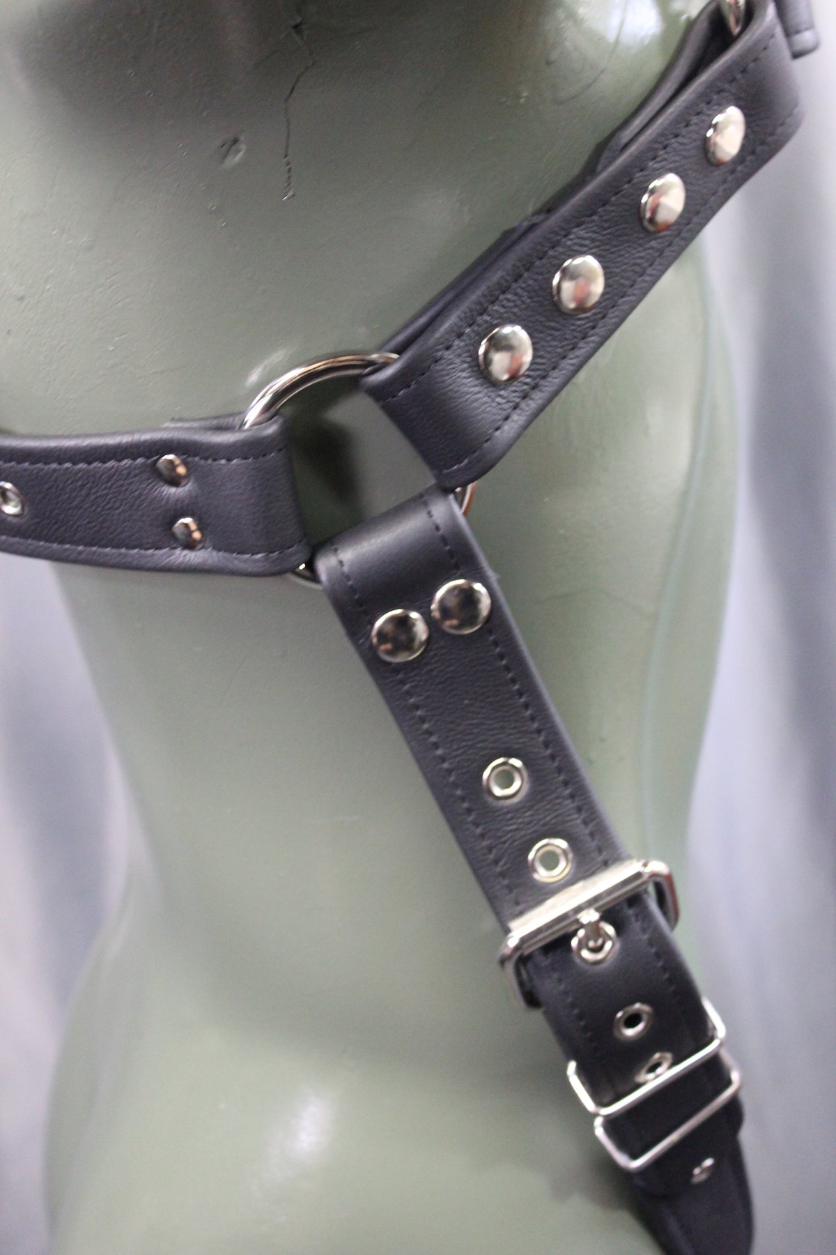 Leather Harspenders with Buckles